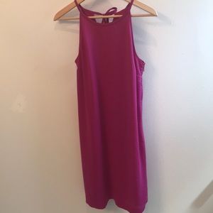 Magenta halter dress from Banana Republic. Hot!